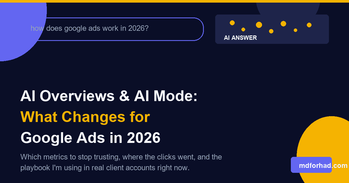AI Overviews and AI Mode impact on Google Ads campaigns in 2026